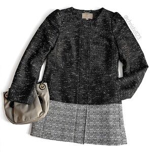 Banana Republic Tweed Colorblock Coat